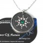QP7 Quantum Necklace Energy 5K Negative Ion Swarovski Emerald May Birthday