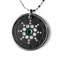 QP7 Signature Quantum Necklace Energy 5K Neg Ion Swarovski Blue Zircon December