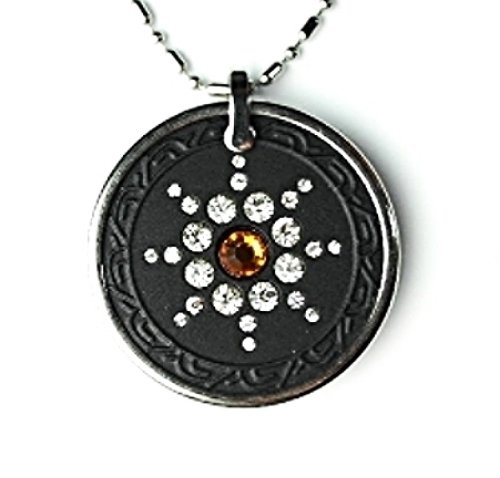 QP7 Signature Quantum Necklace 5K Negative Ion Swarovski Topaz November Bday