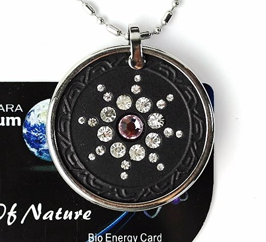 QP7 Quantum Necklace Energy 5K Negative Ion Swarovski Light Amethyst June