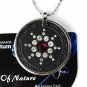 QP7 Quantum Necklace Energy 5K Negative Ion Swarovski Ruby July Birthday