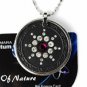 QP7 Quantum Necklace Energy 5K Negative Ion Swarovski Ruby July Birthday