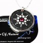 QP7 Quantum Necklace Energy 5K Negative Ion Swarovski Ruby July Birthday