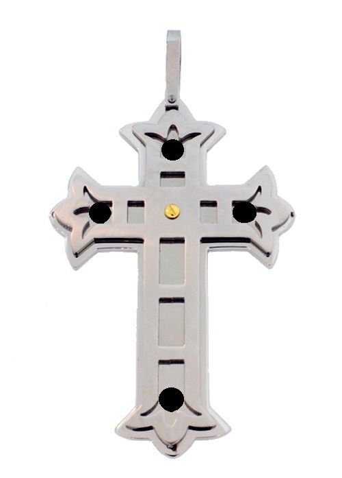 QC12 Quantum Cross Pendant Double Chain