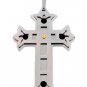 QC12 Quantum Cross Pendant Double Chain