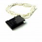 QP23 Dalimara Magnetic Pendant Gothic Cross with Nano Card & 23" Black Chain