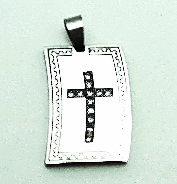 QC15 Dalimara Magnetic Dog Tag Cross Pendant