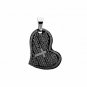 QH4 Quantum Heart Leaf Energy Pendant Crystal Energized Necklace