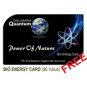 QH4 Quantum Heart Leaf Energy Pendant Crystal Energized Necklace