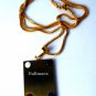 QP19 Dalimara Magnetic Pendant Gold Cross Dog Tag with 23" Chain