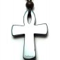 Quantum Cross Pendant Black Onyx with Neo Magnets & Germanium