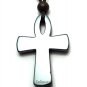 Quantum Cross Pendant Black Onyx with Neo Magnets & Germanium