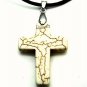 Quantum Cross Pendant Turquoise White with Tourmaline
