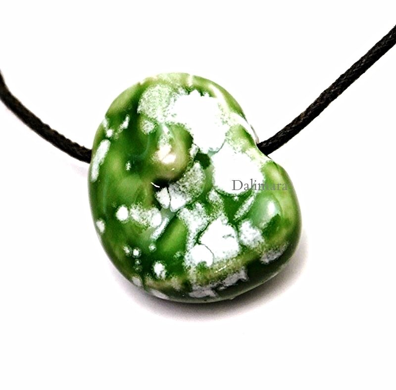 QP28 Quantum Pendant Koi Porcelain w/ 4 Energy Chips Germanium Tourmaline Magnet