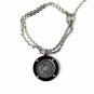 QP30 Stainless Steel Magnetic Greek Key Design Necklace