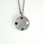 QP30 Stainless Steel Magnetic Greek Key Design Necklace