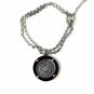 QP30 Stainless Steel Magnetic Greek Key Design Necklace