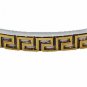 QB13 Dalimara Woven Leather & Stainless Steel Magnetic Bracelet Black
