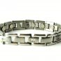 QB20 Dalimara Magnetic Stainless Steel Men's Bracelet with Crystals