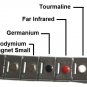 QB21 Dalimara Magnetic Stainless Steel Men's Bracelet with 5 Trio Crystals