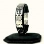 QB21 Dalimara Magnetic Stainless Steel Men's Bracelet with 5 Trio Crystals