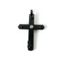 QC26 Quantum Cross Pendant Black Germanium and Neodymium Rare-earth Magnet