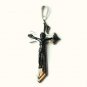 QC31 Dalimara Energized Cross Magnetic Pendant 2-Tone with Energy chips