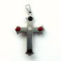 QC32 Dalimara Energized Cross Magnetic Pendant 2-Tone with Energy chips