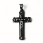 QC34 Dalimara Energized Cross Magnetic Pendant 2-Tone with Crystals Energy chips