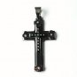 QC34 Dalimara Energized Cross Magnetic Pendant 2-Tone with Crystals Energy chips