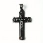 QC34 Dalimara Energized Cross Magnetic Pendant 2-Tone with Crystals Energy chips