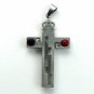 QC35 Dalimara Cross Pendant Crown-on-Top with Energy and Crystals