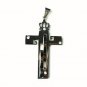 QC35 Dalimara Cross Pendant Crown-on-Top with Energy and Crystals