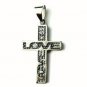 QC38 Dalimara Energized Cross Pendant LOVE KISS with Energy chips