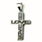 QC38 Dalimara Energized Cross Pendant LOVE KISS with Energy chips