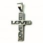 QC38 Dalimara Energized Cross Pendant LOVE KISS with Energy chips
