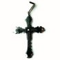 QC39 Dalimara Energized Cross Pendant 2-Tone French Print with Energy chips