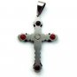 QC39 Dalimara Energized Cross Pendant 2-Tone French Print with Energy chips