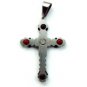 QC39 Dalimara Energized Cross Pendant 2-Tone French Print with Energy chips