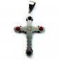QC39 Dalimara Energized Cross Pendant 2-Tone French Print with Energy chips