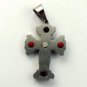 QC40 Dalimara Energized Cross Pendant Gothic Print with Energy chips