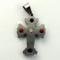 QC40 Dalimara Energized Cross Pendant Gothic Print with Energy chips
