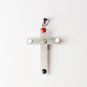 QC37 Dalimara Energized Cross Pendant 2-Tone with Energy chips