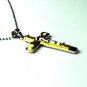 QC37 Dalimara Energized Cross Pendant 2-Tone with Energy chips
