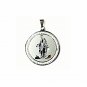 QR3 Blessed Virgin Mary Energy Pendant Surrounded with Cz Crystals