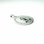 QR3 Blessed Virgin Mary Energy Pendant Surrounded with Cz Crystals
