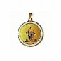 QR3 Blessed Virgin Mary Energy Pendant Surrounded with Cz Crystals