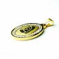 QR4 Blessed Virgin Mary Oval Energy Pendant with Cz Crystals
