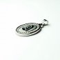 QR4 Blessed Virgin Mary Oval Energy Pendant with Cz Crystals