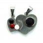 QL1 Couple's Pendant Lock & Key Inside Heart Shape I LOVE YOU